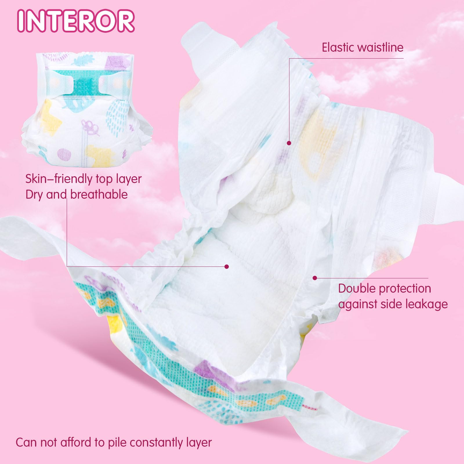 TatuDoll soft material doll diapers for comfortable play