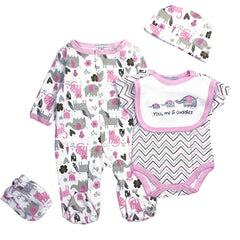 TatuDoll rompers and gloves set, adorable and washable for 22-inch dolls.
