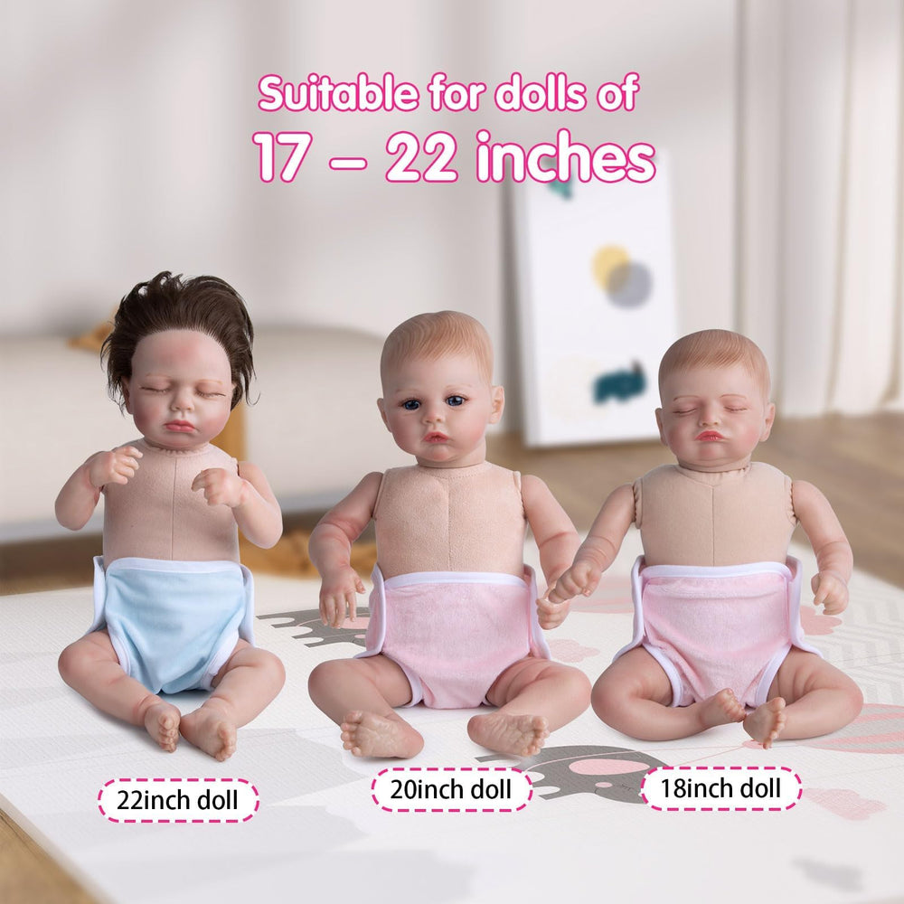 TatuDoll reusable doll diapers material closeup, non-toxic fabric