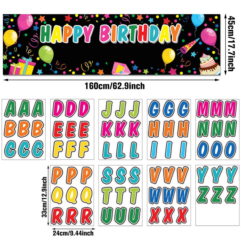 Tatuo alphabet stickers set for quick DIY customization of your banner.