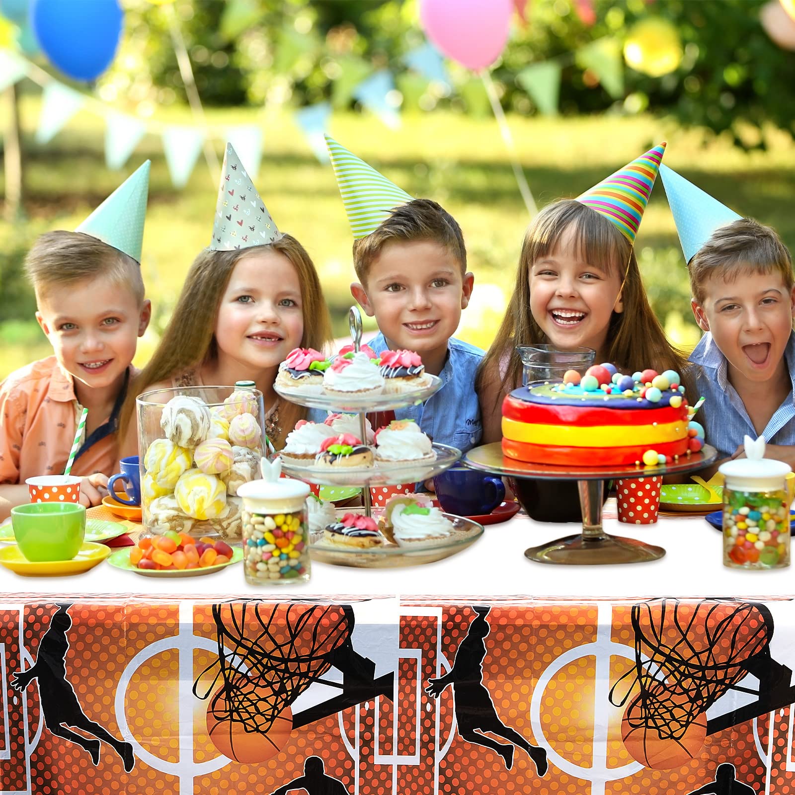 Tatuo 71x43 inch table cover fits standard tables for quick setup.