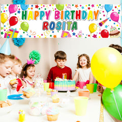 Tatuo banner suitable for indoor or outdoor party decor.