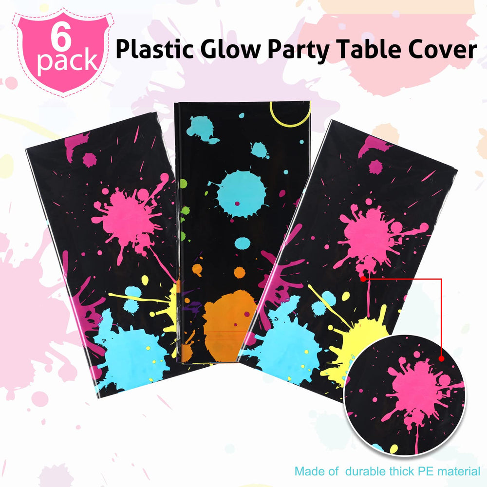 Tatuo black-light tablecloth is waterproof and easy to clean.