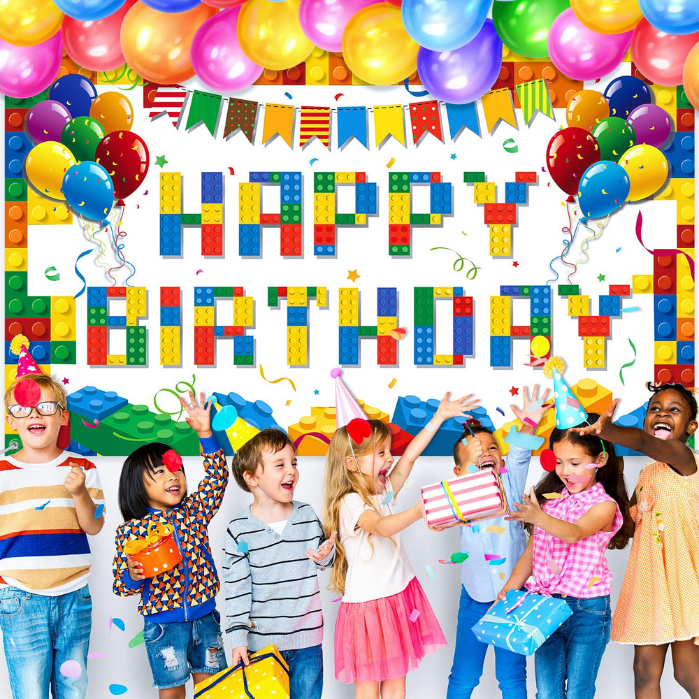 Tatuo building blocks theme decor creates versatile photo moments