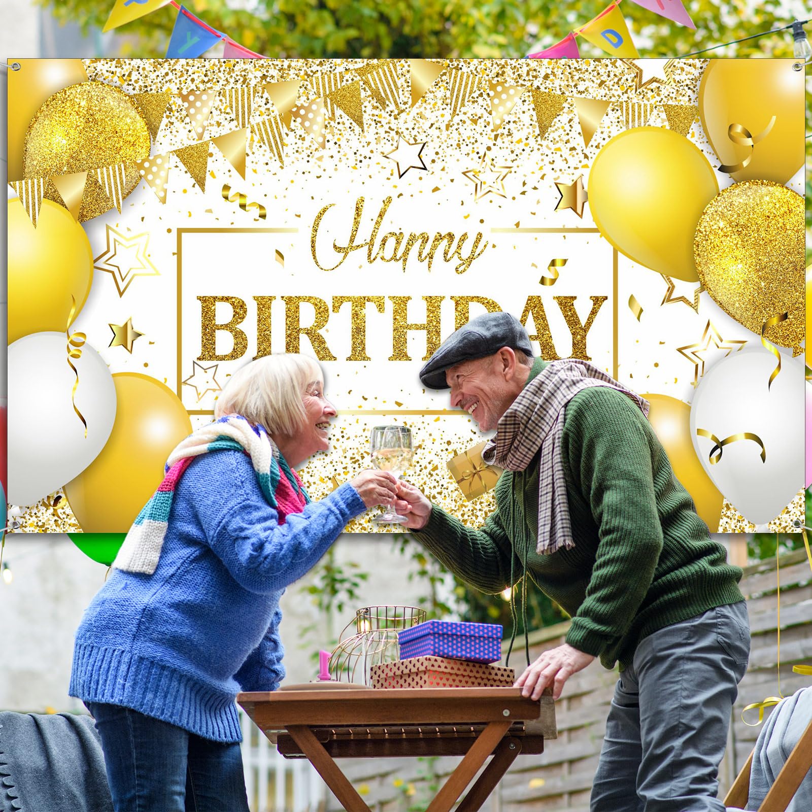 Tatuo large 72.8x43.3 inch banner delivers bold party presence.