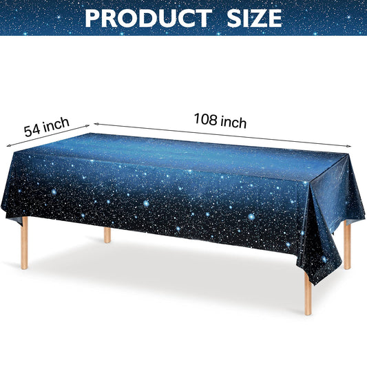 Tatuo space tablecloth stars pattern adds festive mood to events.