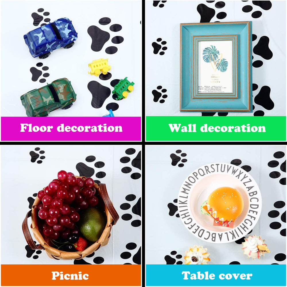 Tatuo tablecloth used as a photo backdrop for party memories