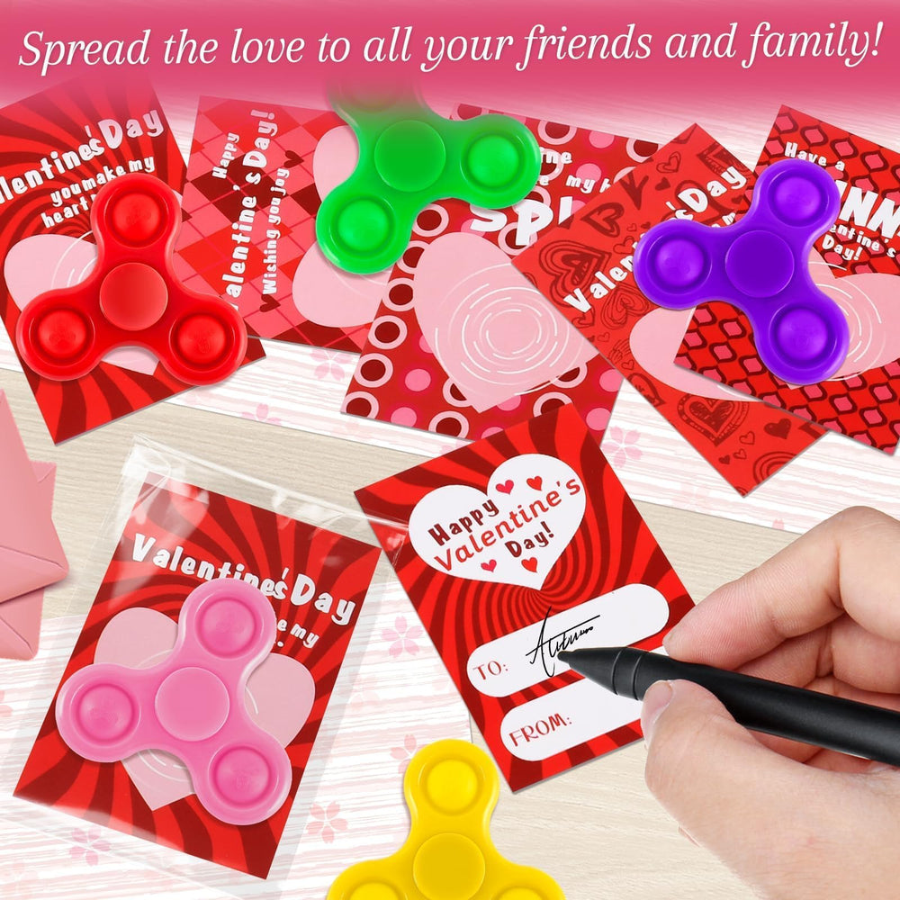 TATWOQ valentines cards with spinners for a delightful, memorable exchange.
