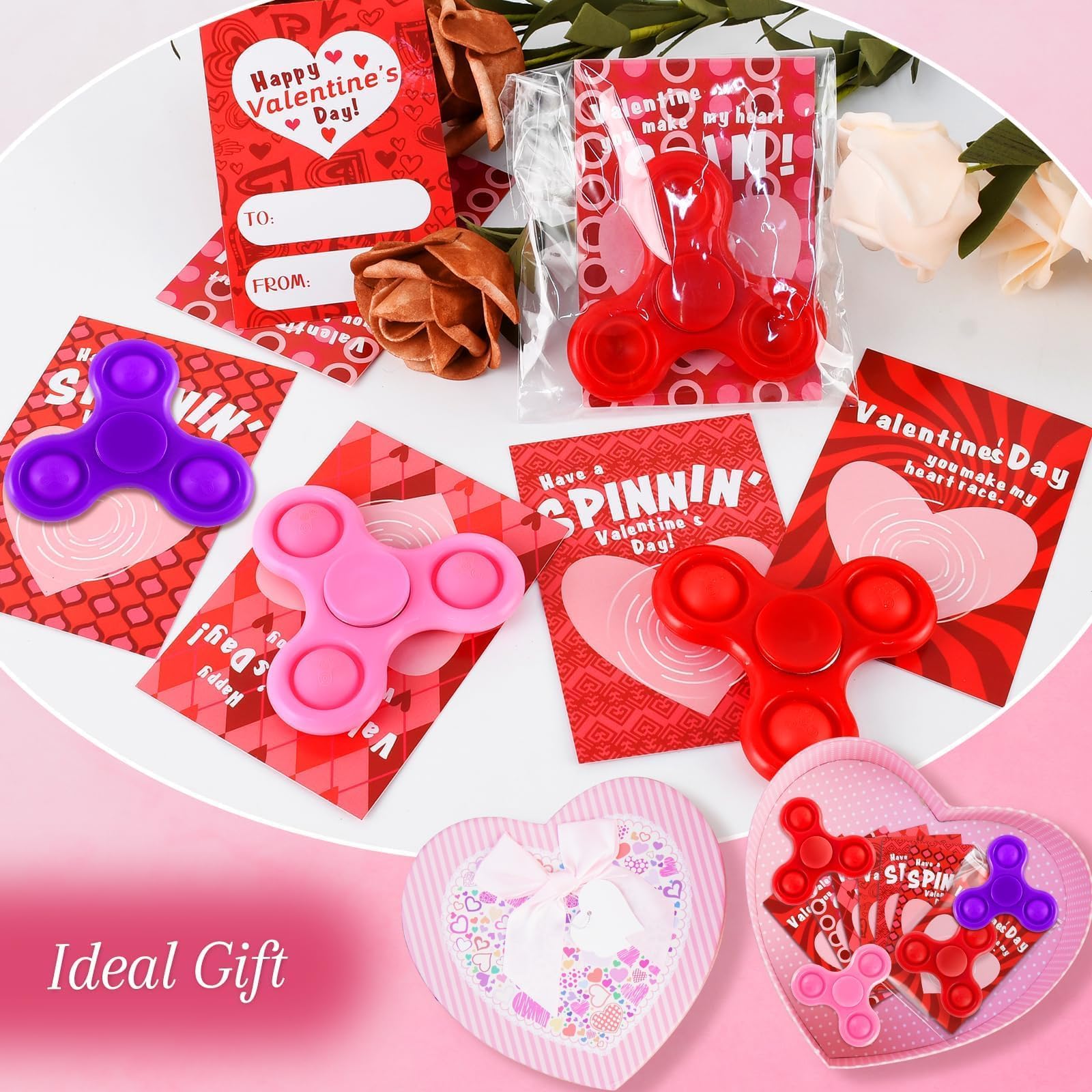 TATWOQ complete classroom Valentines gift set for 24 students