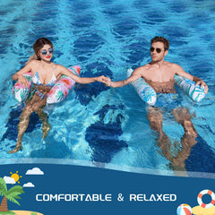 Tavaleu pool floats 2-pack 265 lb load capacity supports many users