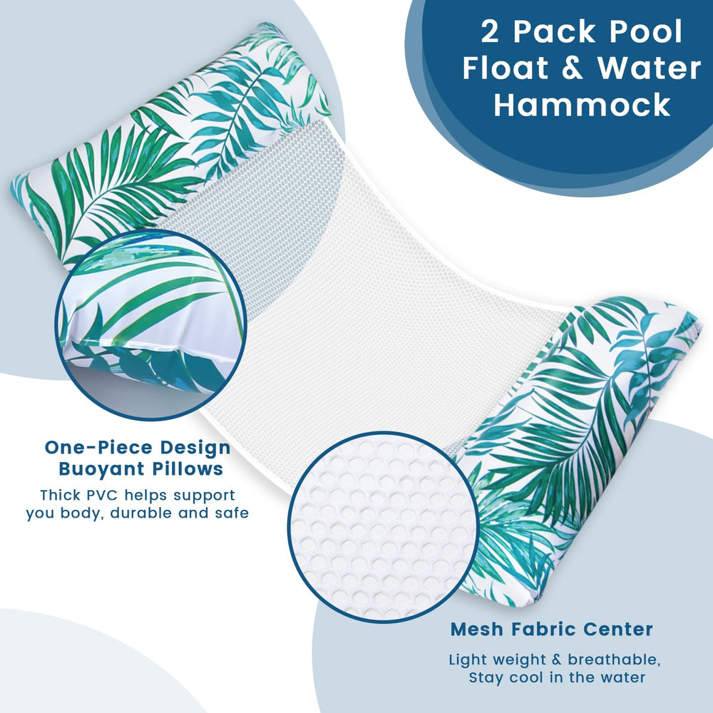 Tavaleu pool floats 2-pack saddle design provides stable buoyant support