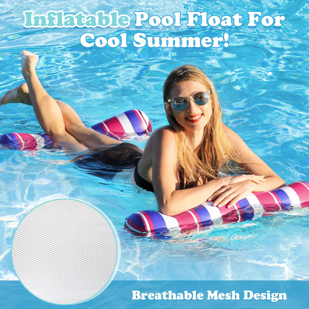 Tavaleu pool floats lounger: ample space for relaxed poolside lounging.