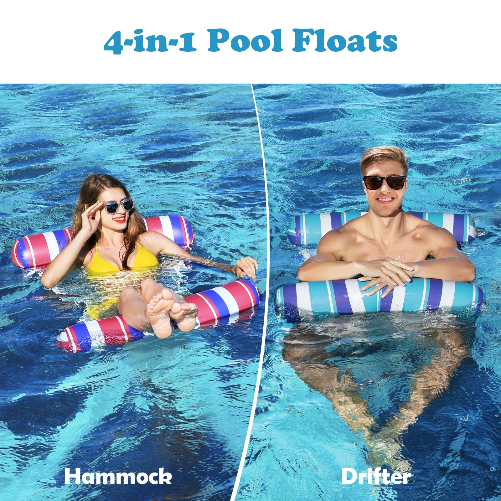 Tavaleu pool floats dual valve: fast inflation and secure sealing.