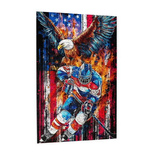TavoIinda hockey puzzle wood pieces closeup highlights durable, smooth-fitting construction