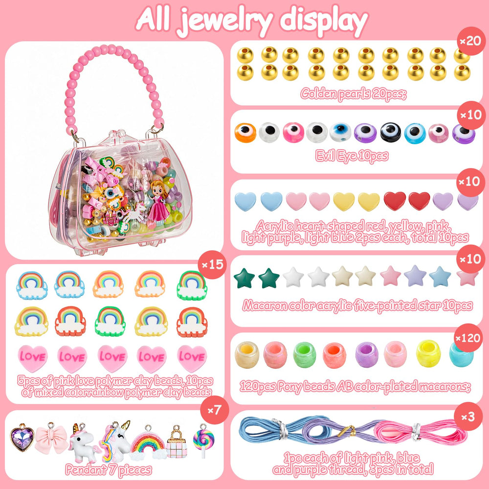 Beginner-friendly setup with lightweight beads and elastic strings for easy jewelry crafting.