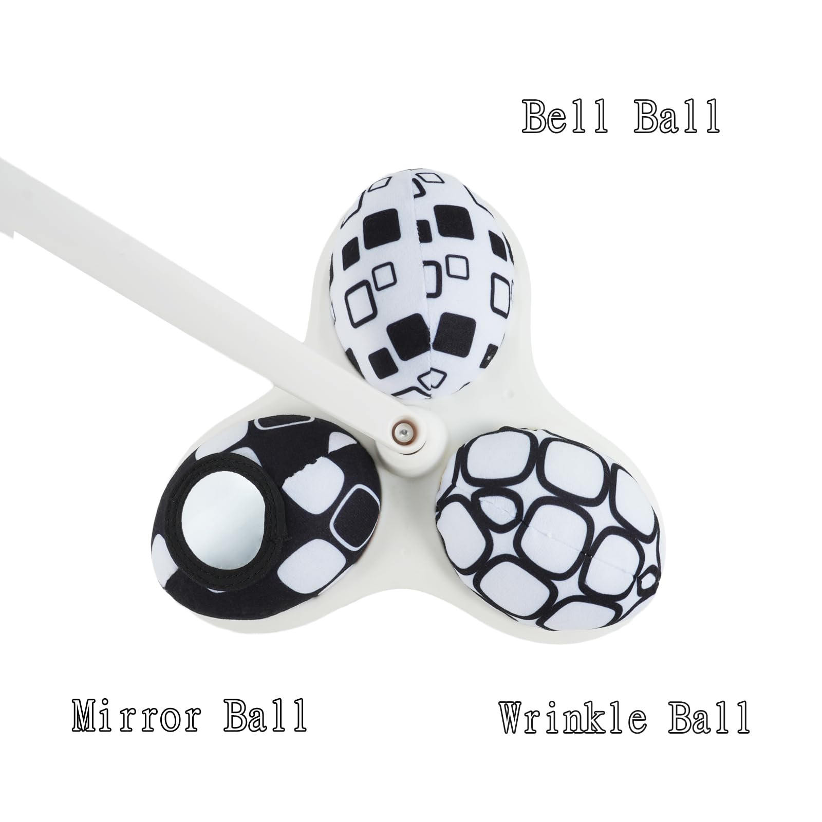 Tayerop bell-inside rattle ball adds a gentle chime to playtime.