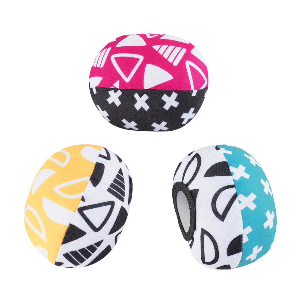 Tayerop replacement balls for Mamaroo with vibrant pattern to engage babies.