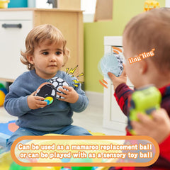 Tayerop rustling crunchy ball creates engaging auditory cues during squeezes.