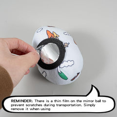 Tayerop soft fabric ball with plush filling provides comforting tactile feedback.