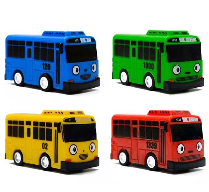 Tayo Bus Playset red side view ideal for imaginative storytelling.