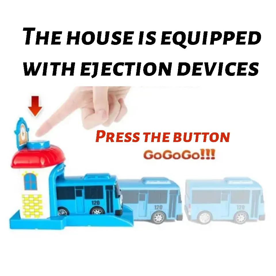 Tayo Bus Playset small parts warning label.