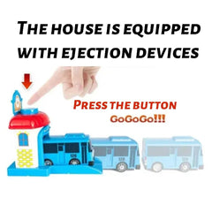 Tayo Bus Playset small parts warning label.