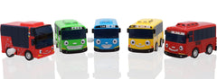 Tayo the Little Bus wind-up set side view shows compact five-piece play for travel.