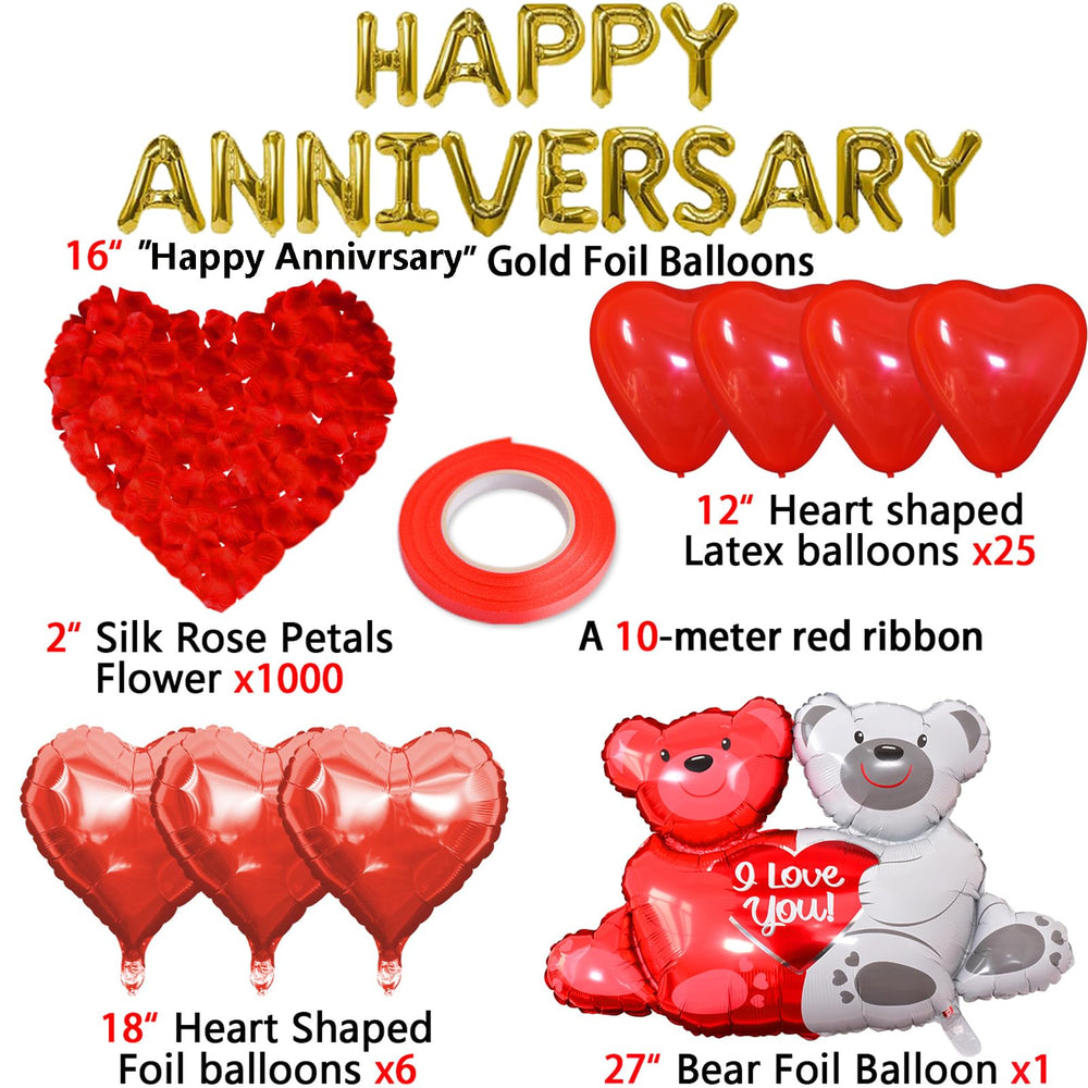 Tayuvira Big Love-bear balloon adds playful focal point for romantic celebrations.