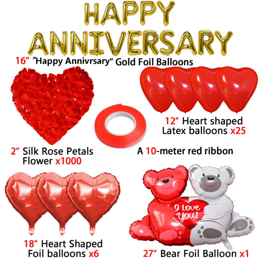Tayuvira Big Love-bear balloon adds playful focal point for romantic celebrations.