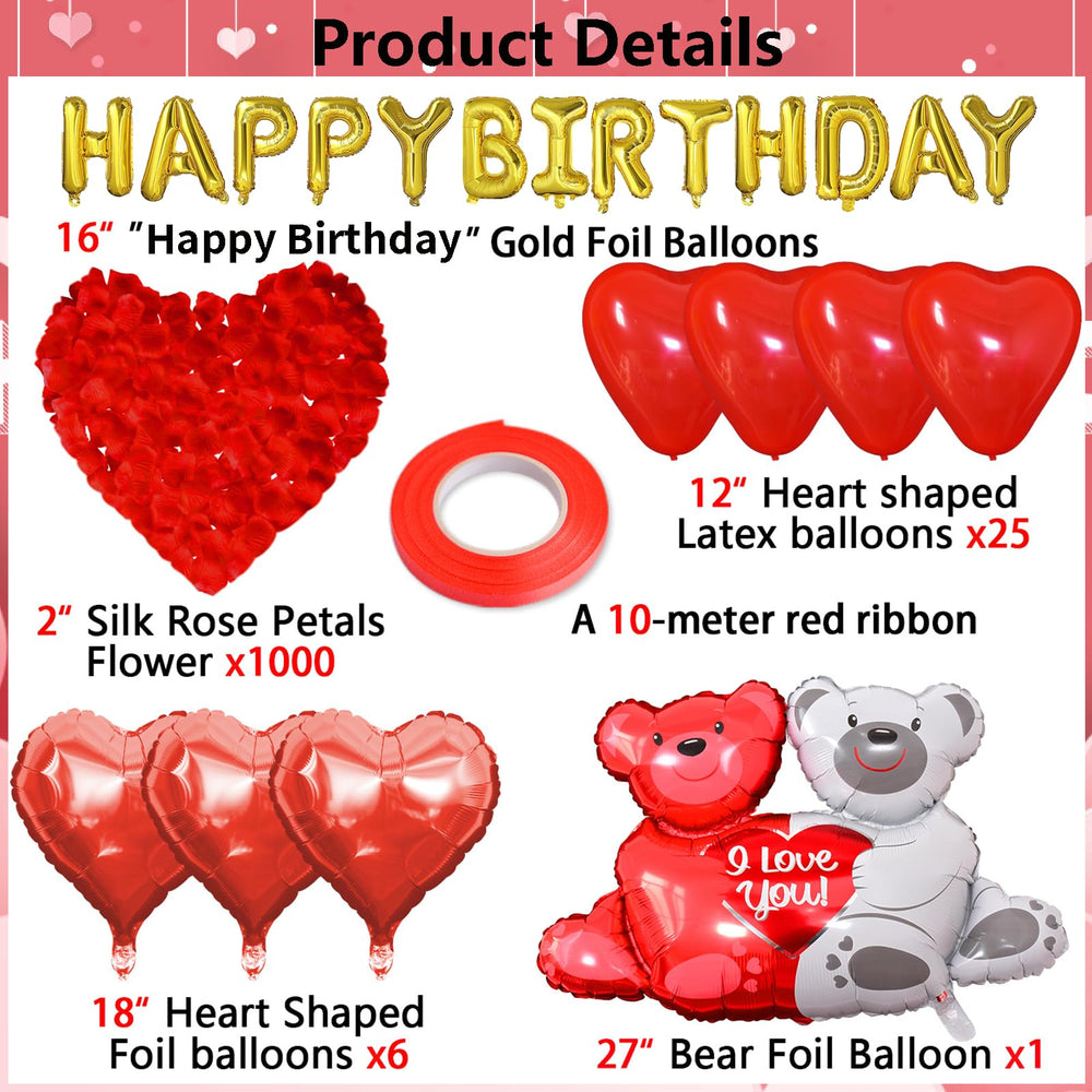 Tayuvira Big Love Bear balloon adds a playful focal point to the room.