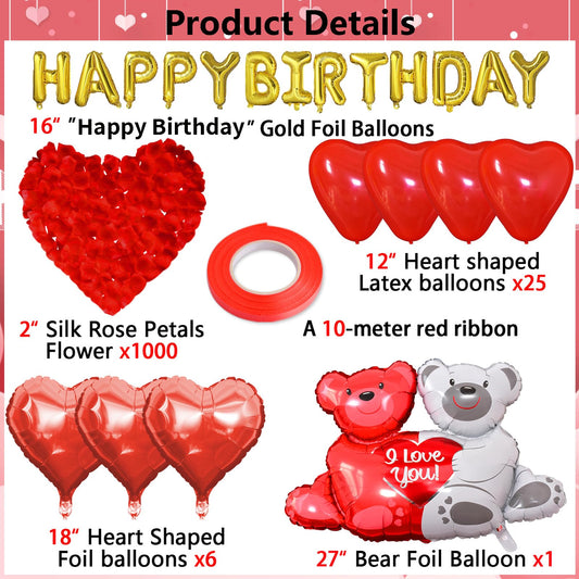 Tayuvira Big Love Bear balloon adds a playful focal point to the room.
