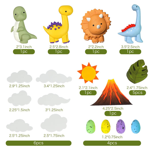 Tazimi dinosaur egg cake toppers provide playful, eco-conscious celebration appeal