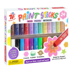 TBC The Best Crafts paint sticks close-up with vibrant colors for bold artwork.