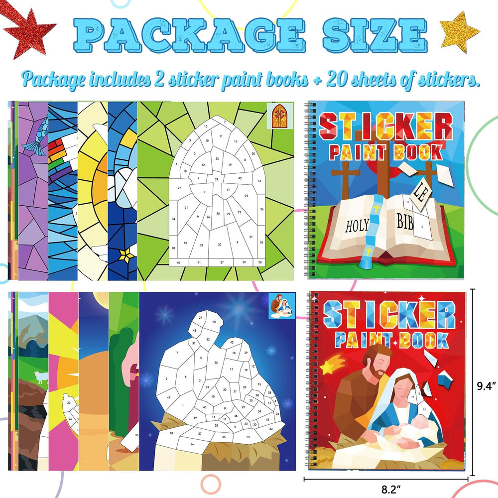 TBEEJ Bible Crafts pages with front pattern and back reference for guided placement