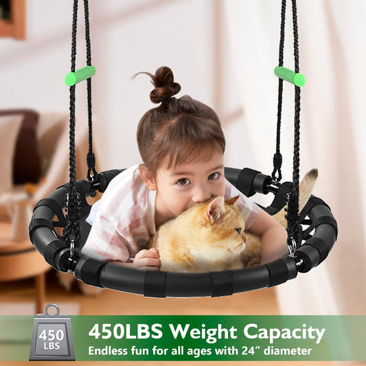 TBMLC 24-inch saucer seat offers roomy space for 1 or 2 riders