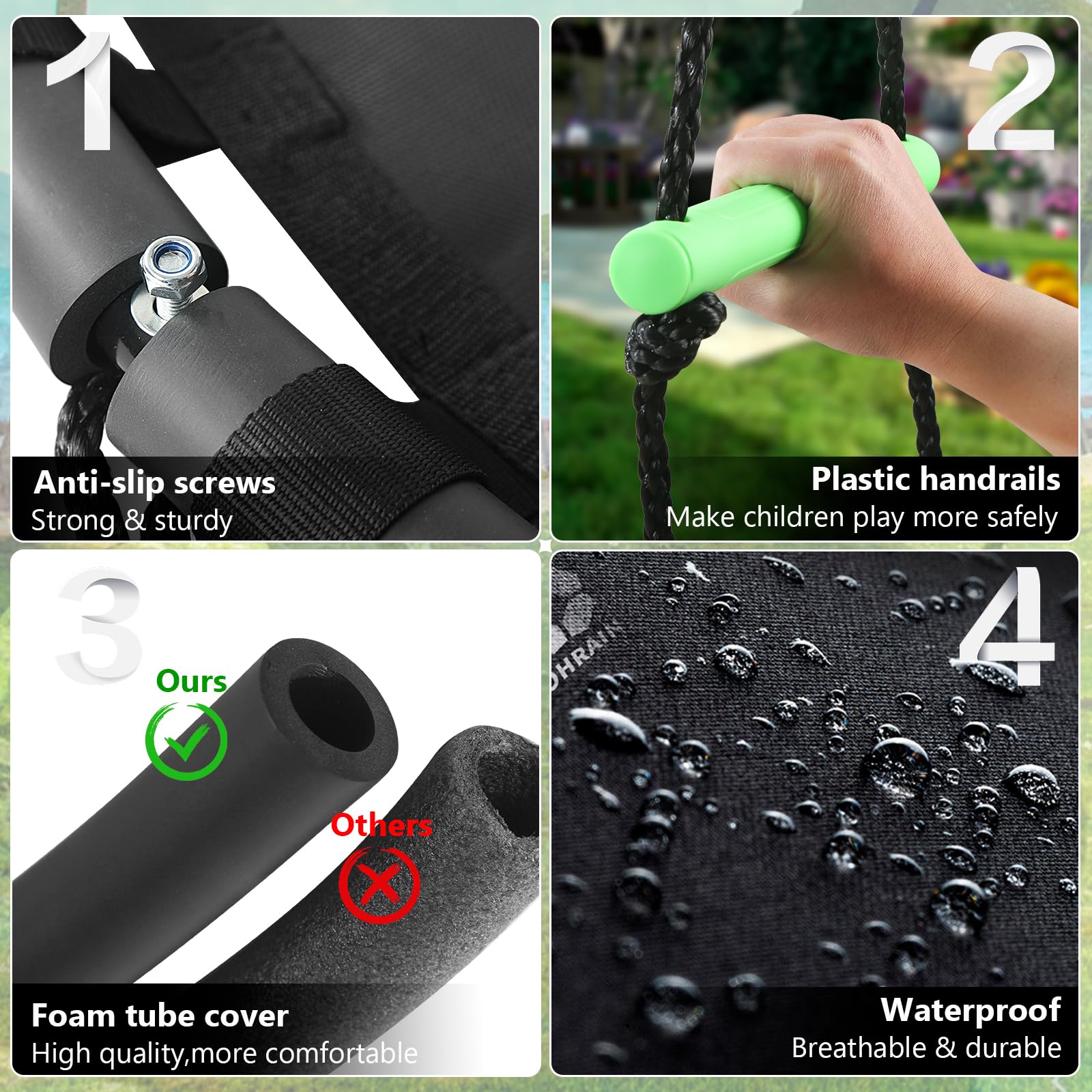 TBMLC thick foam pipe cover provides comfortable grip and weather resistance