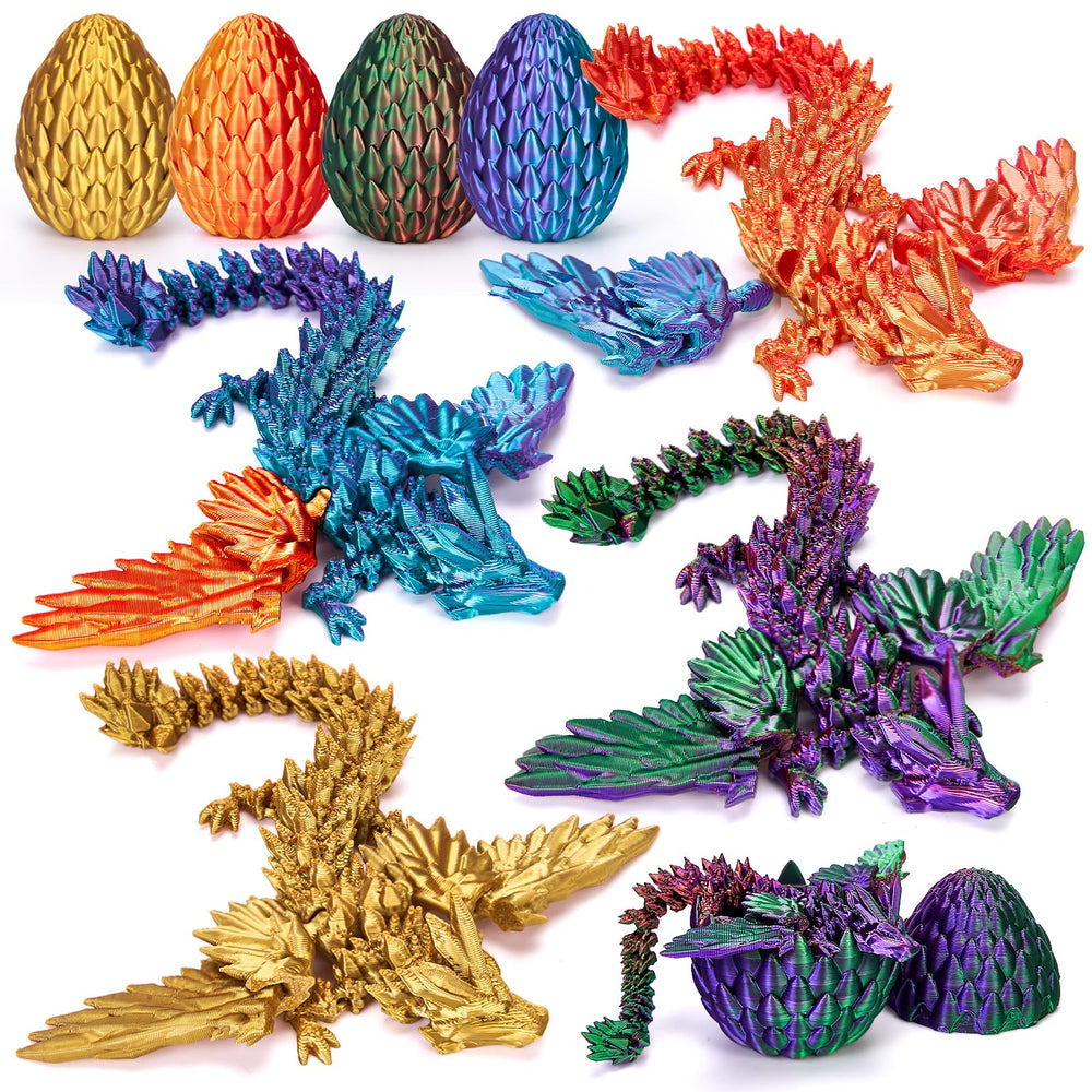TBOLINE 4-pack dragon eggs with four colors for imaginative play.