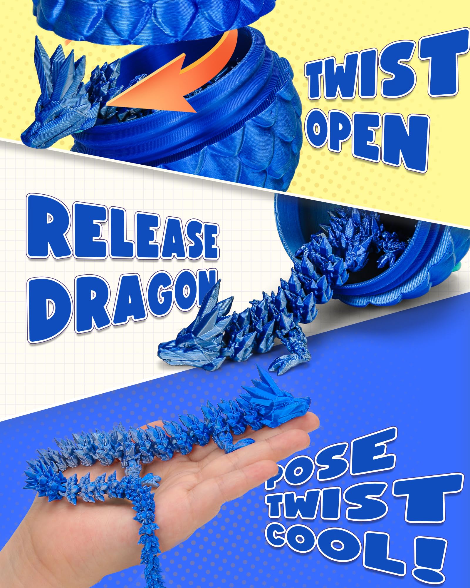 TBOLINE crystal dragons posed for imaginative storytelling and sensory play.