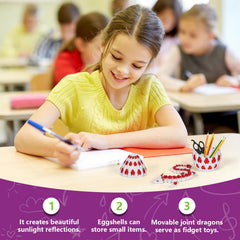 TBOLINE dragon desk toy with flexible joints for relaxing breaks during study or work