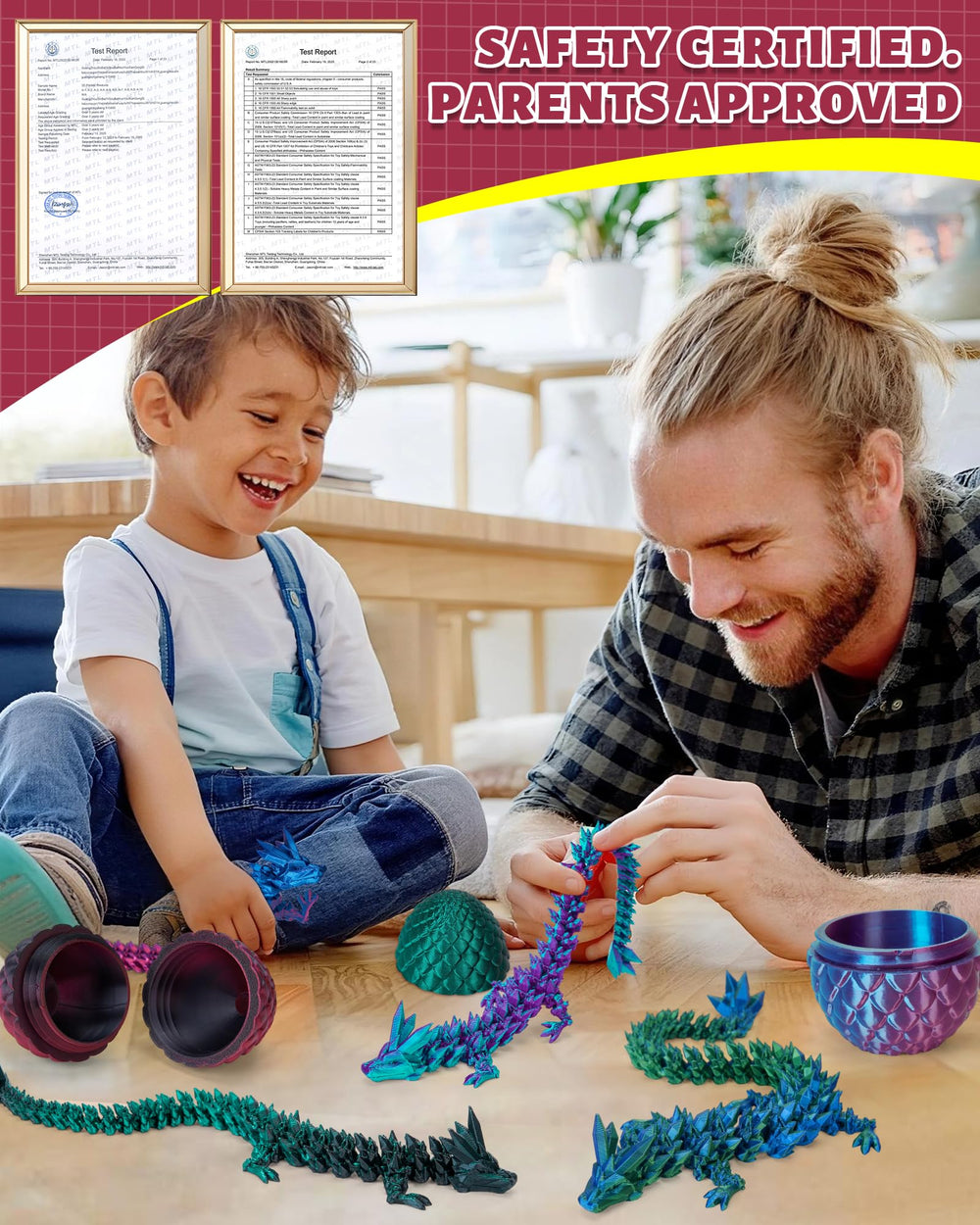 TBOLINE dragon egg bendable toy supports sensory play and focus.