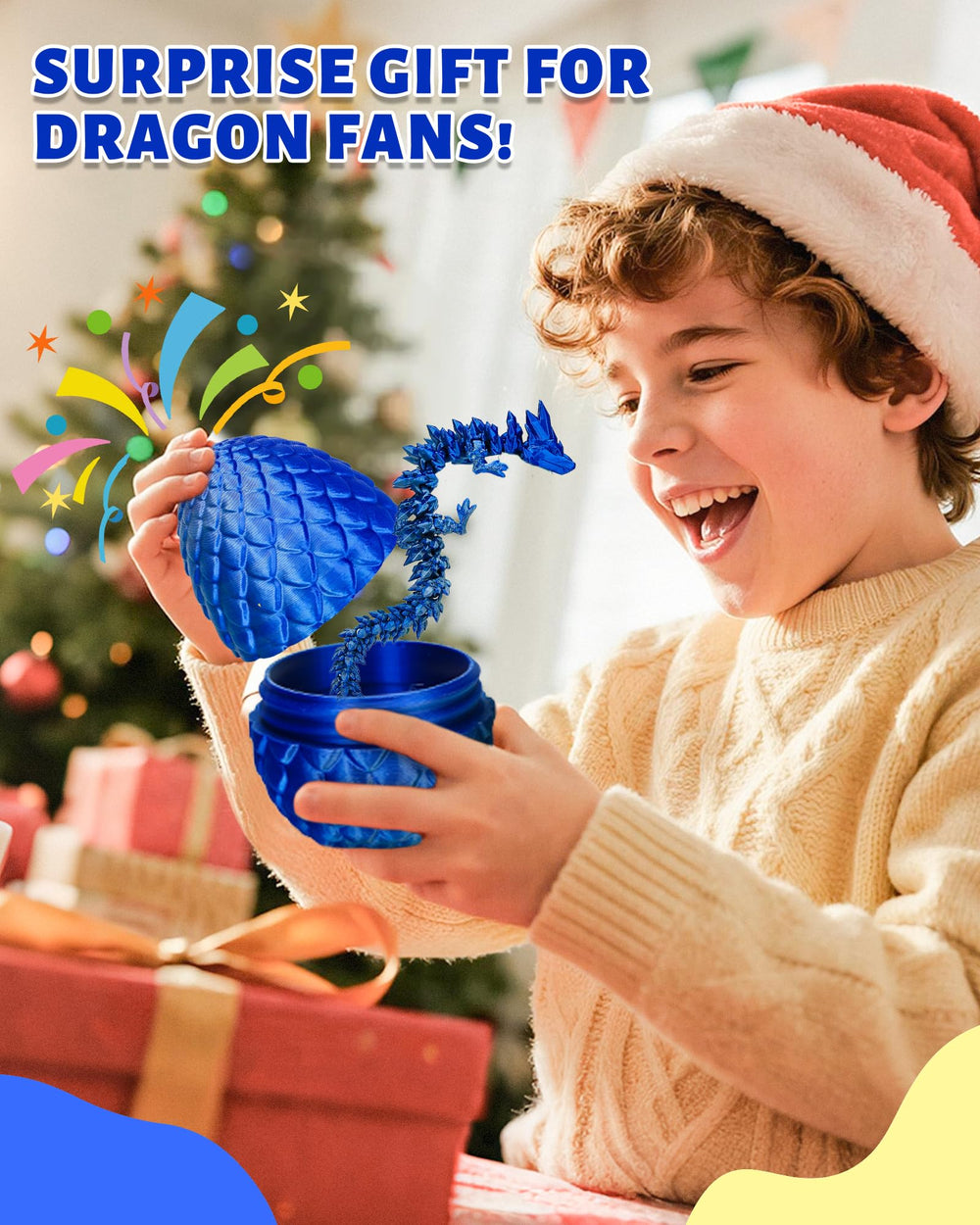 TBOLINE dragon egg safety note highlights sharp edges caution.