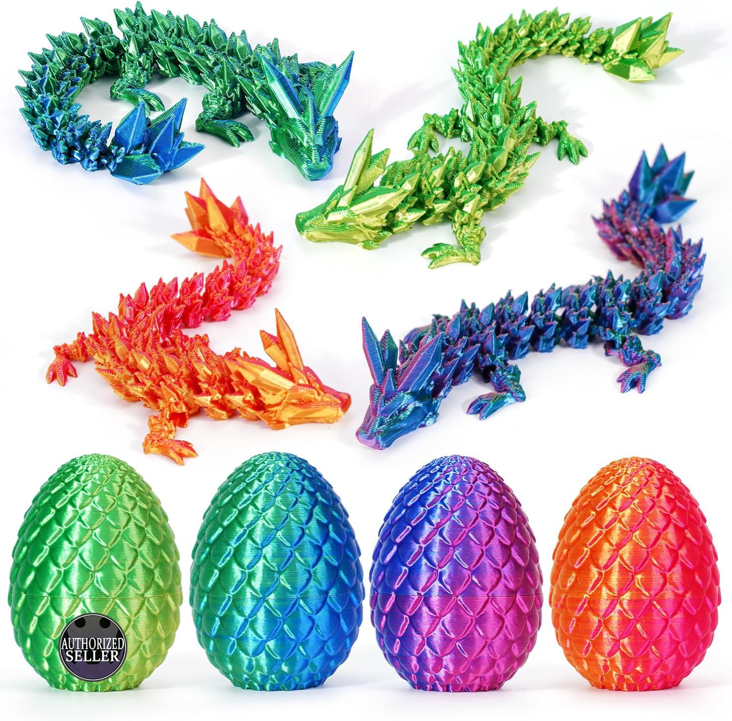 TBOLINE dragon egg front view shows vibrant colors for playful display.