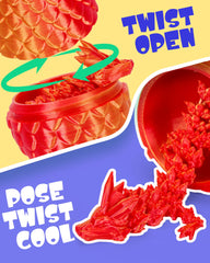 TBOLINE dragon egg open reveals a dragon inside for gifting surprises.
