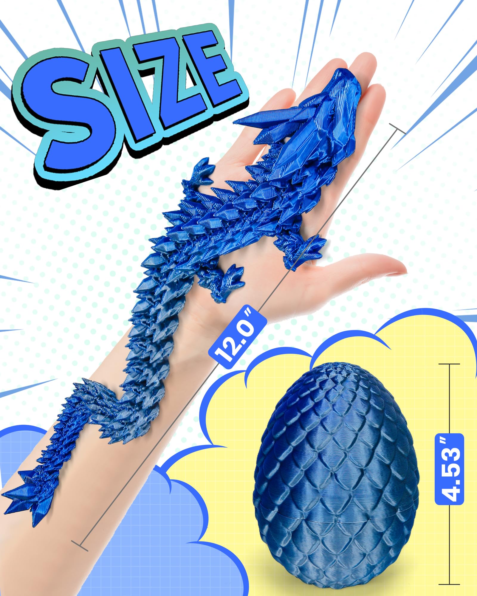 TBOLINE dragon egg poseable dragons offer dynamic display options.
