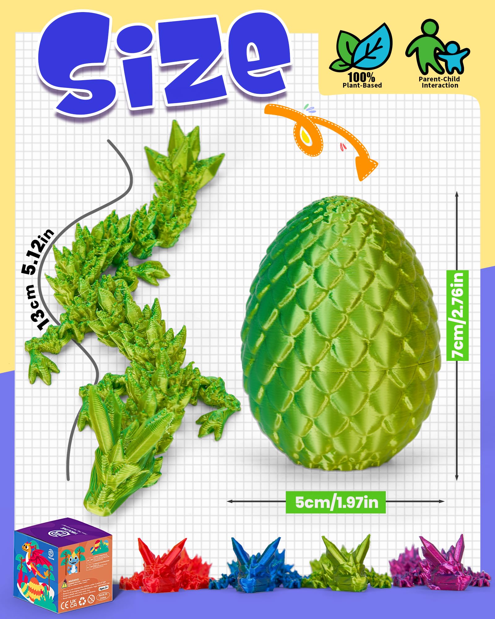 TBOLINE dragon eggs provide tactile fun for kids 5–12.