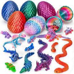 TBOLINE dragon egg opens to reveal poseable parent and baby figures for imaginative play