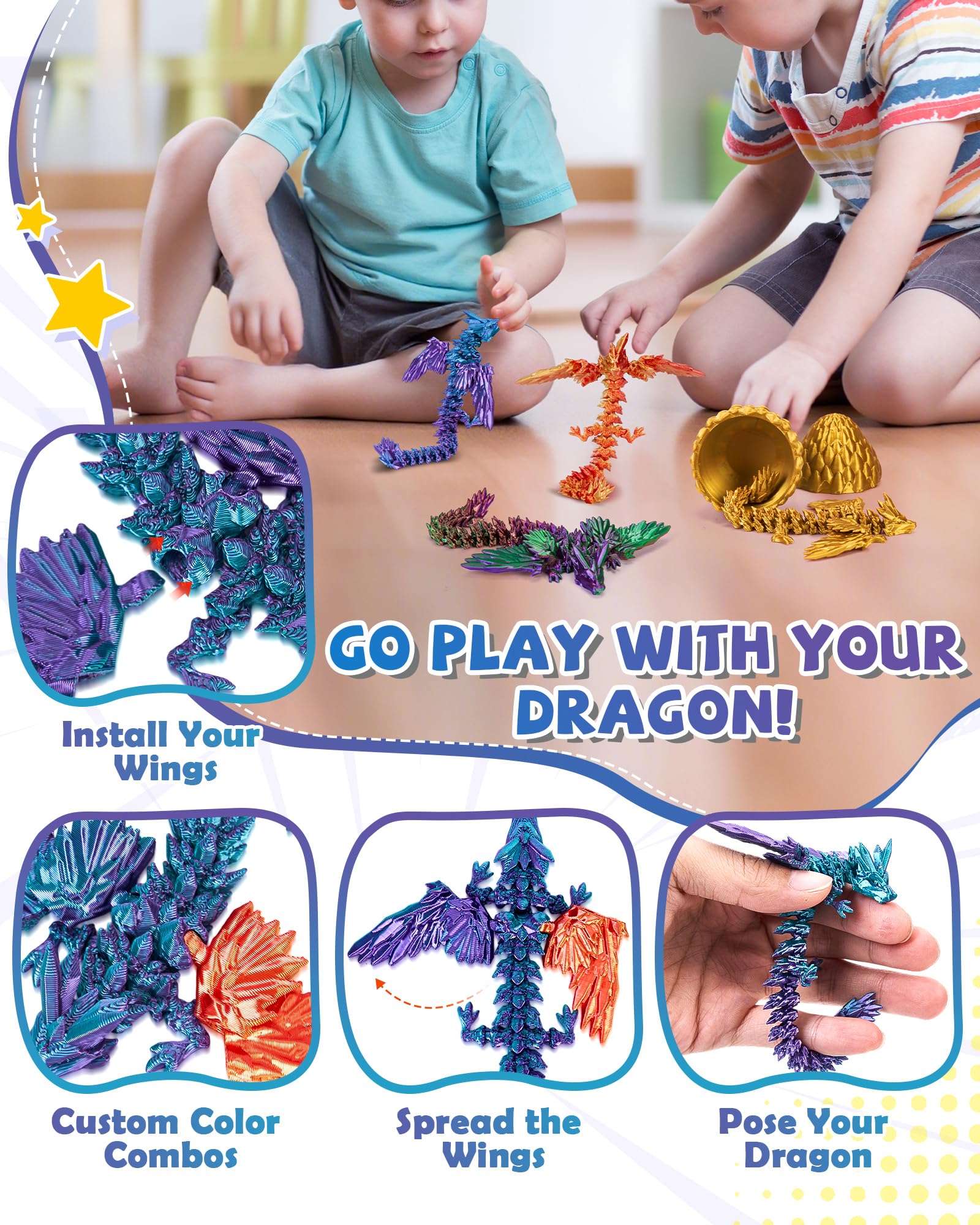 TBOLINE dragon inside surprise egg adds unboxing excitement.