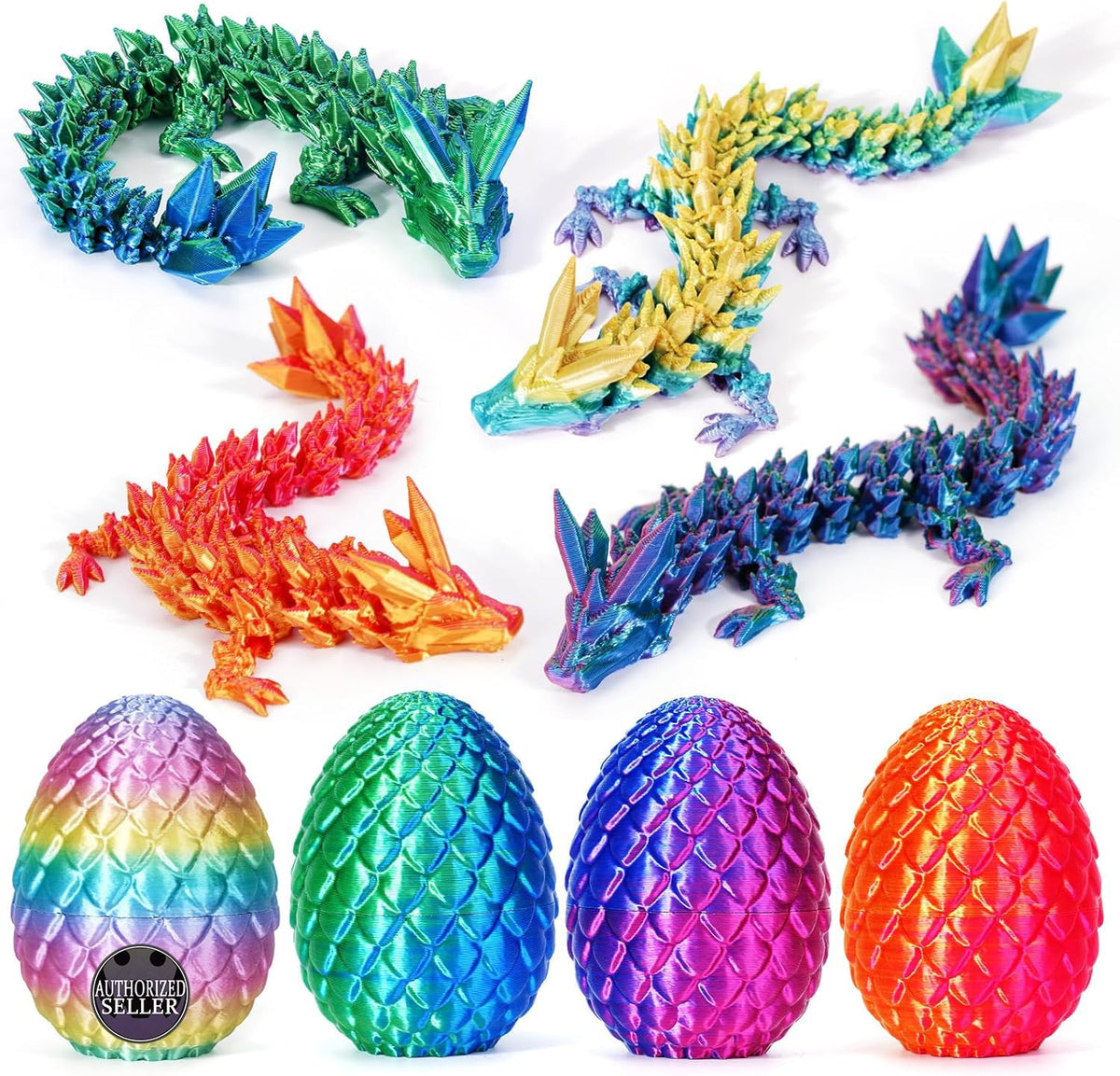 TBOLINE Easter dragon egg red with bendable dragon inside for tactile play.
