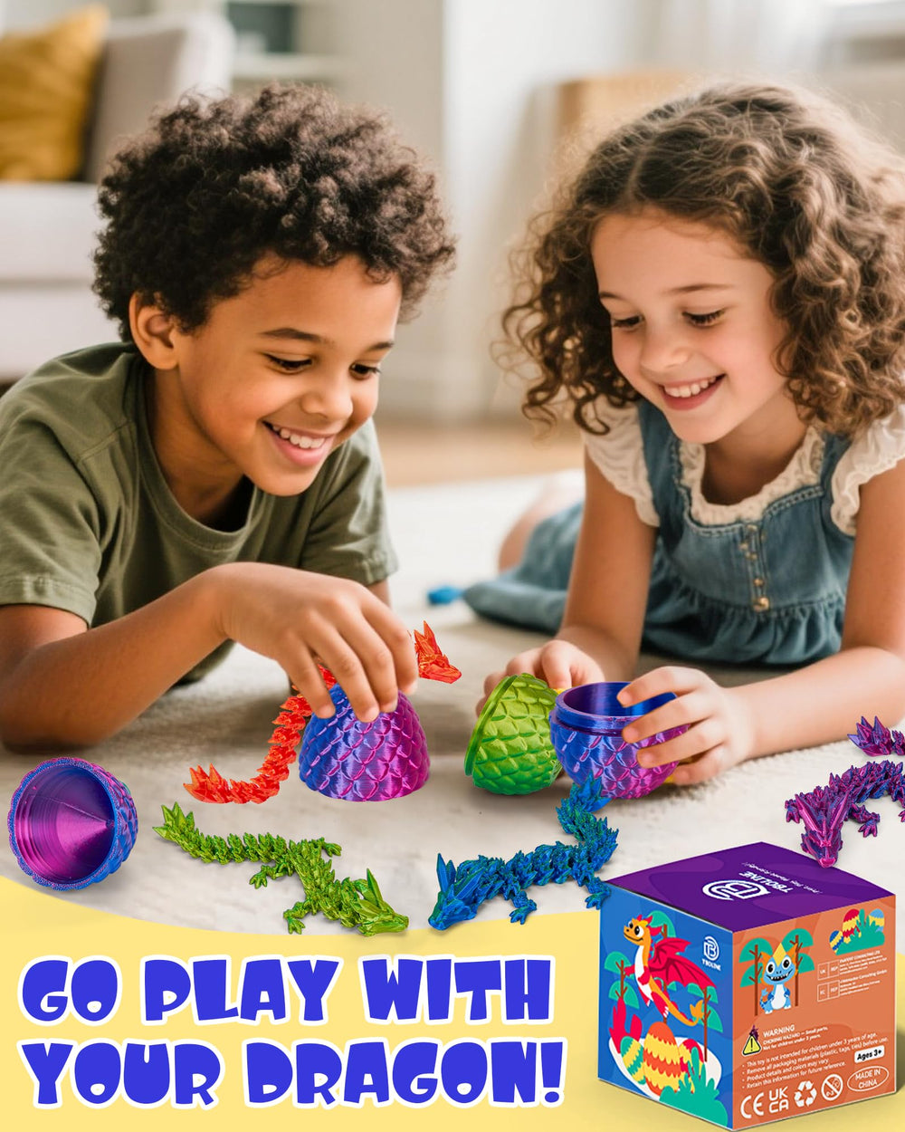 TBOLINE eco-friendly PLA dragons promote safe, sustainable play.