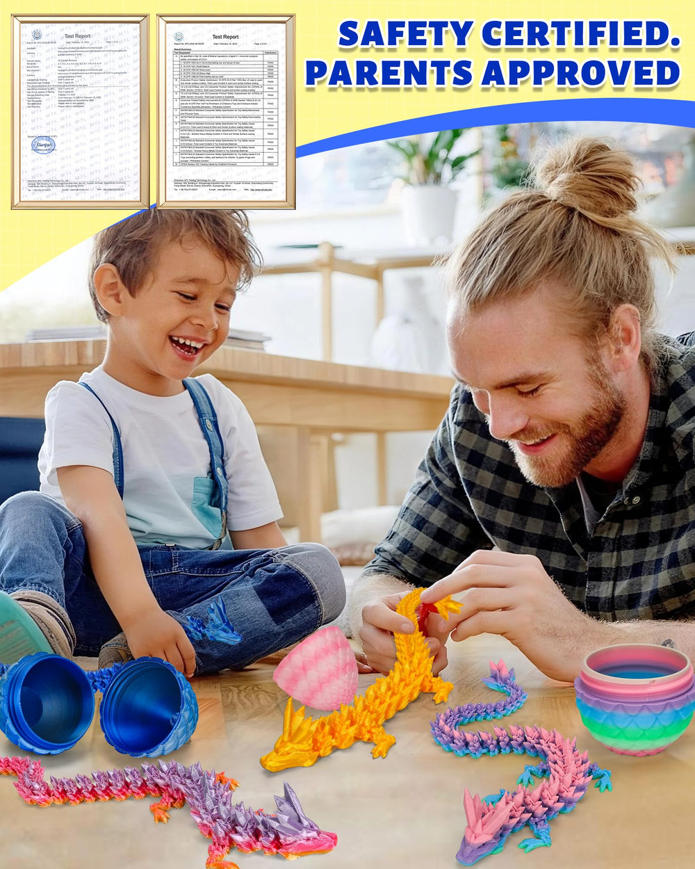 TBOLINE eco-friendly PLA dragons safe for kids' crafts.